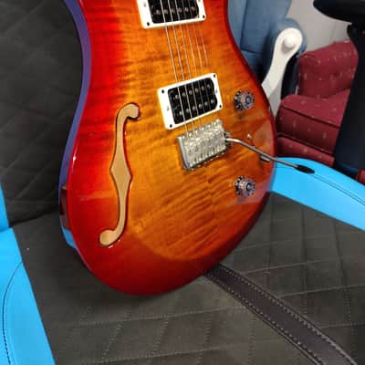 PRS S2 Custom 22 Semi-Hollow - Dark Cherry Burst image 1
