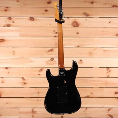Fender Custom Shop Limited Roasted 1960 Dual Mag Stratocaster - Aged Black-CZ567439 image 9