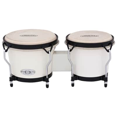 Toca Synergy Synthetic Bongos, 6"/7" - White (2100SW) image 2