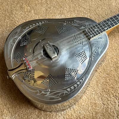 1937 National Style 3 Single Cone Mandolin w' Calton Flight Case Lilly of the Valley image 5