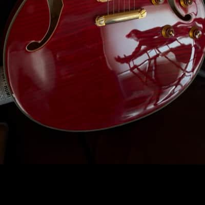 Washburn HB-35 wrk - Flamed maple wine image 1
