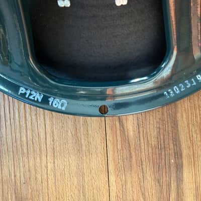 Jensen P12N No Bell Vintage Alnico 12" 50-Watt 16ohm Guitar Speaker 2010s - Green image 2