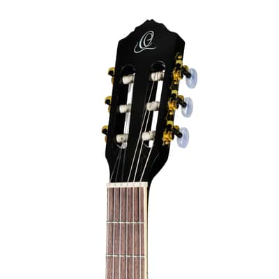 Ortega RCE145LBK NT Lefthand Black, incl. Gigbag - Lefthand Classical Guitar image 4