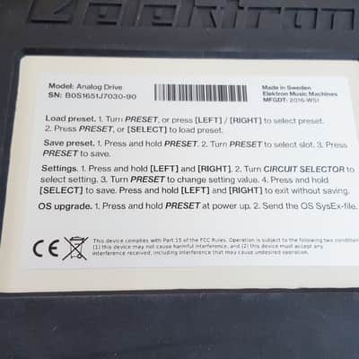 Elektron Analog Drive Programmable Distortion 2010s - White image 12