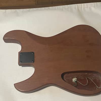Custom Made 6 String Mahogany Electric Guitar Body 25.5 Scale Length Kahler Ready image 15