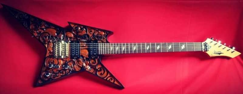 Javara Skull Bird 24 fret 2019 Natural/Black image 1