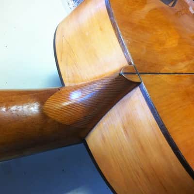 Belle guitare du luthier Ricardo Sanchis Nacher vers 1930/40 tête à chevilles 1,01 kg! image 17