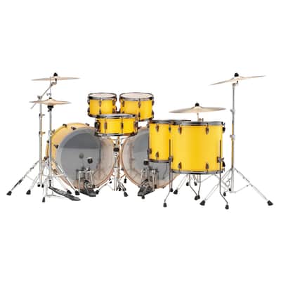 Tama Imperialstar 7-Piece Complete Kit w/ Double 22" Kick - Electric Yellow image 3