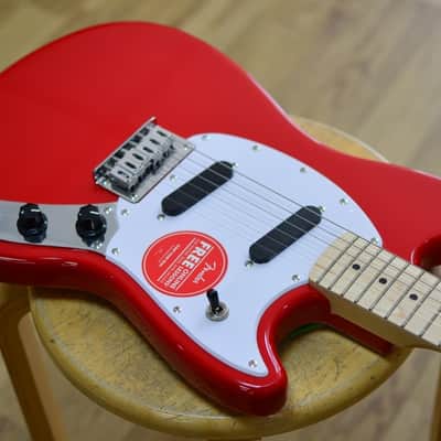 Fender Squier Sonic Mustang Torino Red Electric Guitar image 3