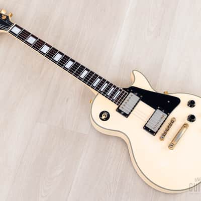 1991 Burny RLC-70 Custom Vintage Guitar Snow White w/ VH-1 Humbuckers & Case, Japan image 11