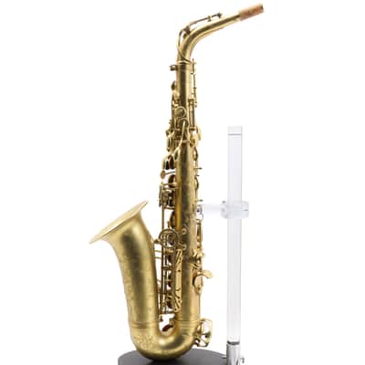 Antigua Winds Model AS4348CU Alto Saxophone in Unlacquered Brass SN UAS110015 image 6