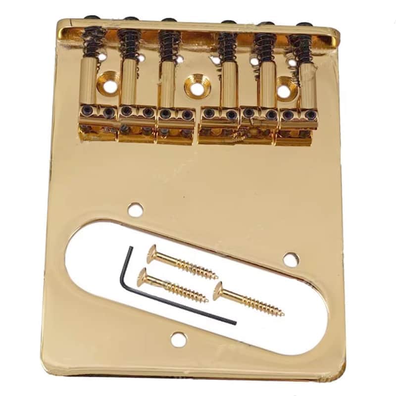 Top Load Gold Guitar Telecaster Tele Style Bridge image 1