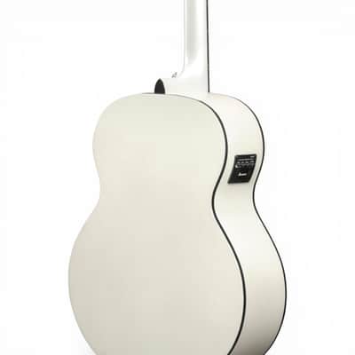 Ibanez AJ70M2E Artwood Series Acoustic-Electric Guitar Pearl White High Gloss Solid Sitka Spruce Top image 7
