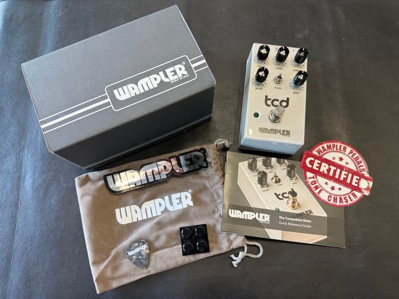 Wampler TCD Compulsion Drive Overdrive Distortion Pedal - Sparkle Platinum- New! image 1