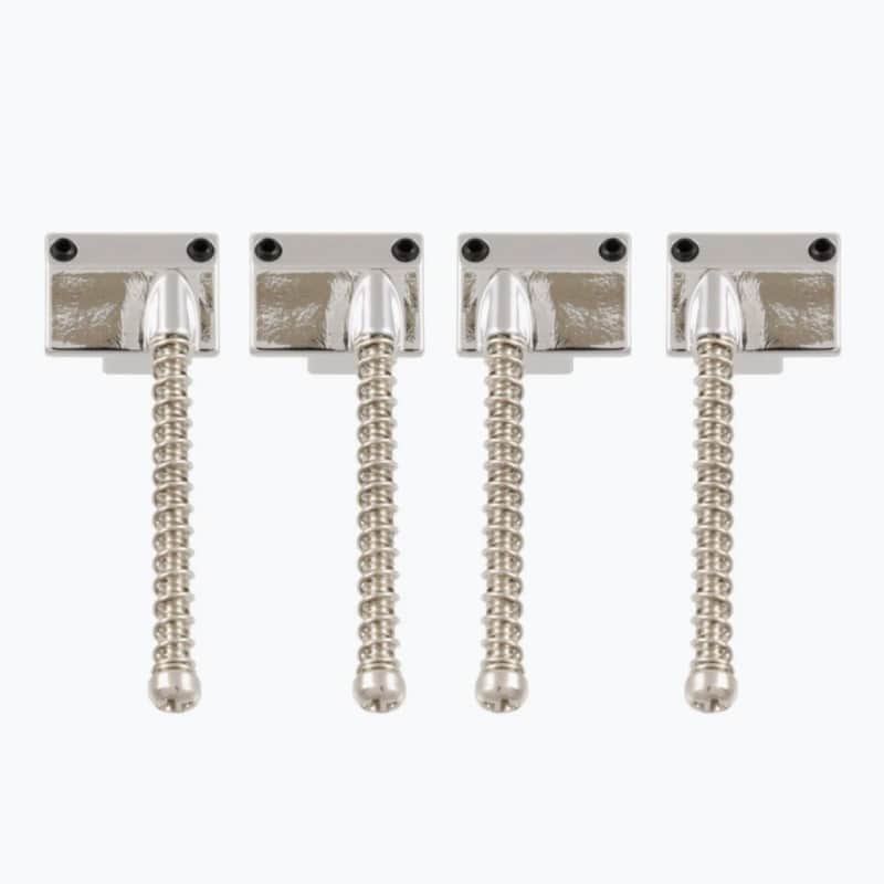 Leo Quan Badass Bass Bridge Replacement Saddles - Nickel image 1