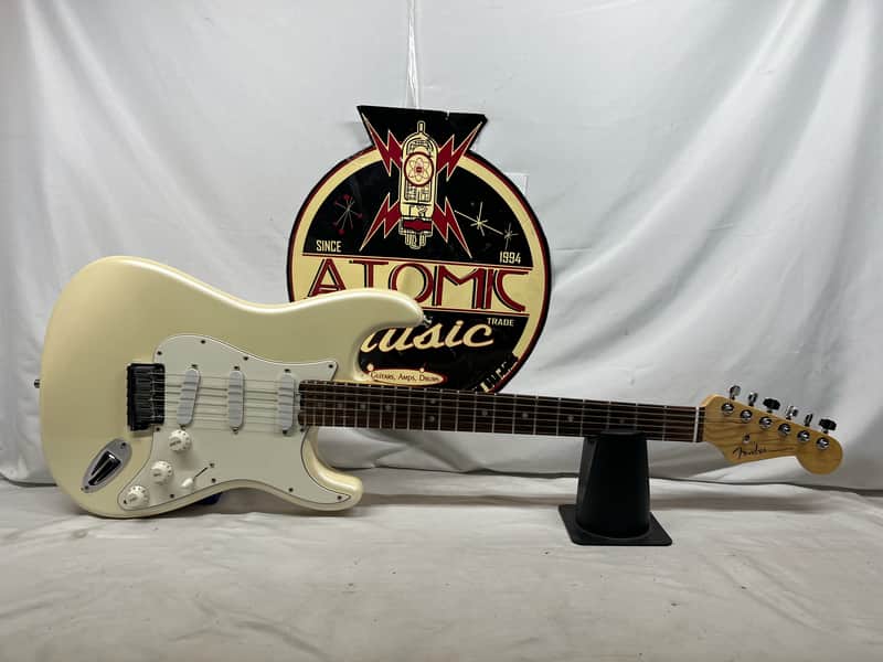 Fender American Elite Stratocaster Strat Electric Guitar - Olympic Pearl