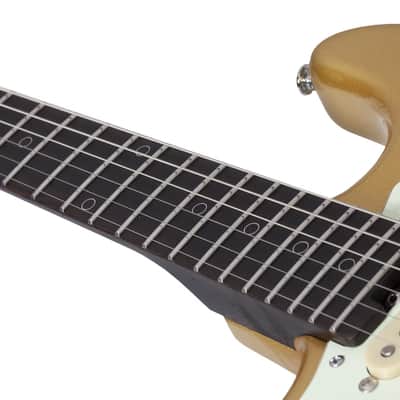 Schecter Nick Johnston Traditional HSS 10th Anniversary LH Atomic Saffron image 13