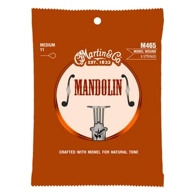 M465 MANDOLINE RETRO Monel Medium 11/40 Martin Strings image 3