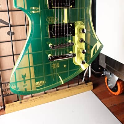 B.C. Rich Acrylic Series Mockingbird 1999 - Translucent Green image 3