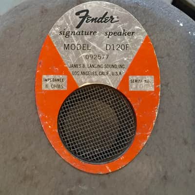 Vintage JBL/Fender D120F 12” Guitar Speakers as used by Eddie Van Halen! image 4