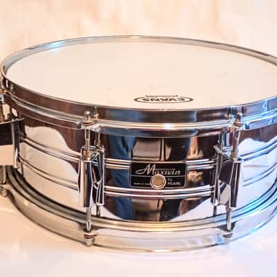 MAXWIN by PEARL VINTAGE COS SNARE DRUM 8 LUGS - FREE SHIP TO C-USA! image 1