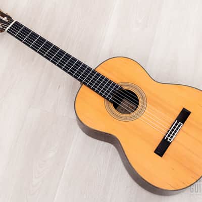 1987 Hiroumi Yamaguchi Model A Vintage Classical Guitar, Cedar + Rosewood, 1A-Style w/ Case image 13
