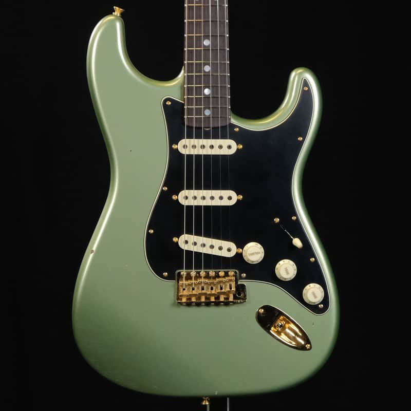 2024 Fender Limited Edition 1965 Dual-Mag Stratocaster Journeyman Relic - Sage Green Metallic image 1