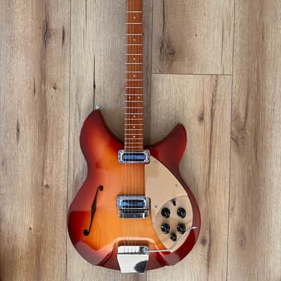 1987 Rickenbacker 335 Rose Morris 1997 Reissue - Fireglo image 2