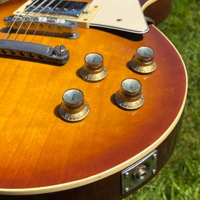 RARE 1973 Greco EG-360S Les Paul "Tobacco Burst" Pancake Body + Nylon Saddles + Alnico 2 Humbuckers (PRE-SERIAL MIJ MADE IN JAPAN Lawsuit Era) + GIG BAG image 4