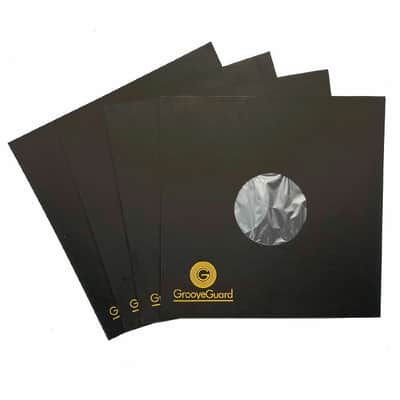 GrooveGuard Hybrid Vinyl Record LP Black Paper + Poly Anti-Static Inner Sleeves (pack of 25) image 2