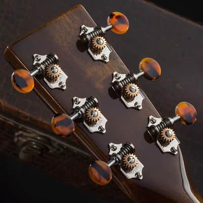 Waverly Guitar Tuners with Dark Tortoise Knobs for Solid Pegheads, Nickel, 3L/3R image 3