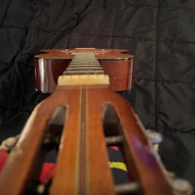 1960’s Made in Japan Silvertone  Acoustic Classical Guitar model #2688  Natural wood image 2