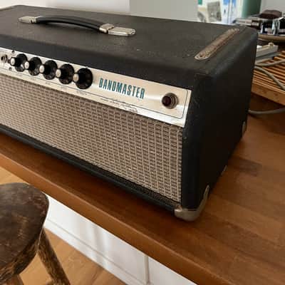 Fender Bandmaster "Drip Edge" 50-Watt 2-Channel Guitar Amp Head 1968 - 1969 - Silverface image 4