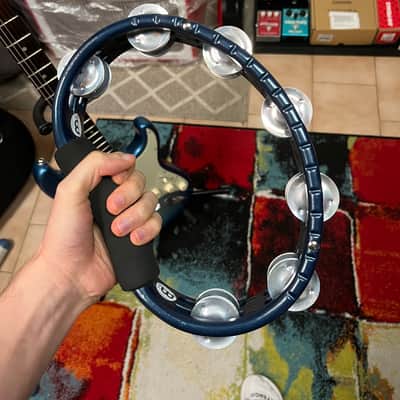 Meinl TMT1A-B Mountable Tambourine with Aluminum Jingles 2010s - Blue image 3