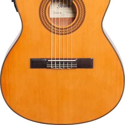 Ibanez GA5TCE Classical Acoustic-Electric Guitar, Natural w/ Gig Bag and Tuner image 1