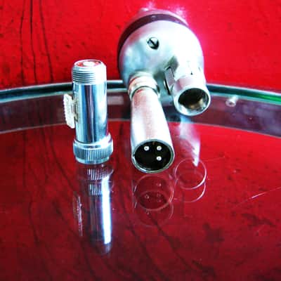 Vintage 1940's American D4T dynamic microphone harp mic Hi Z w Amphenol & Switchcraft adapters Altec Shure # 7 image 17