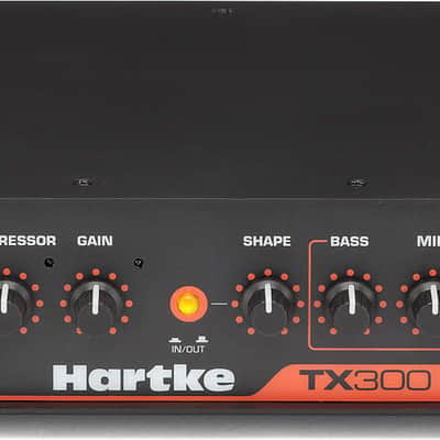Hartke TX300 Bass Head Amplifier, 300W, Black image 4
