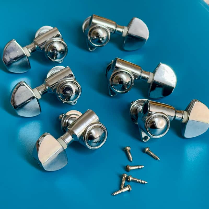 Vintage Japanese Gotoh Tuners 70’s/80s - Chrome image 1