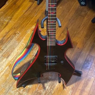 B.C. Rich SoB 2010s - Black with Red Bevels image 1