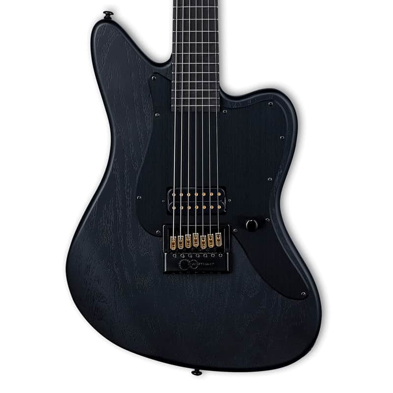 ESP LTD Alex Wade AW-XJ7B Signature 7-String Baritone - Black Satin - B-Stock image 1