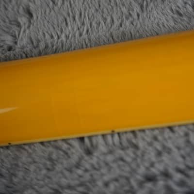 Blitz by Aria Pro II Leopard Transparent TV Yellow Single Cut P90 MIJ image 15