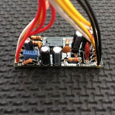 Retrovibe Stinger '77 Classic MM Stingray Bass EQ pre-amp 2 band pre-EB circuit image 2