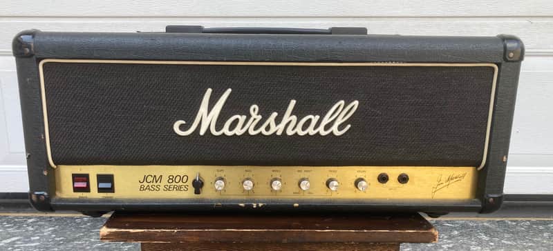 Marshall JCM 800 Bass Series Model 1992 100-Watt Head 1980s - Black image 1