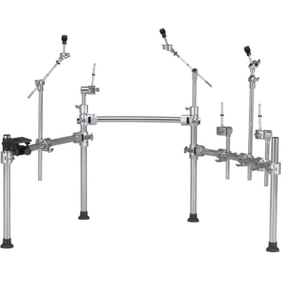 Roland MDS Stage Rack for V-Drums, NEW, Chrome, w/ Internal Cabling for TD-50X or TD-50 Modules, fits 22" Bass Drum image 2