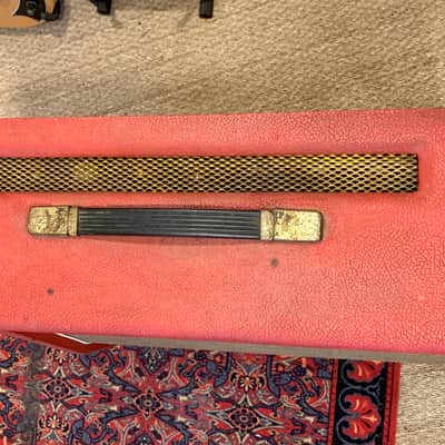 Marshall JMP 1992 Super Bass 100 Watts 1969 & Cabinet 1935 Red Half-Stack image 24