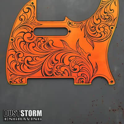 Telecaster 8 Hole Pickguard Acrylic Iridescent Gold Mirror Guitar Scratch Plate for Fender American/Mexican Standard Tele Cut for Modern Style Parts image 4