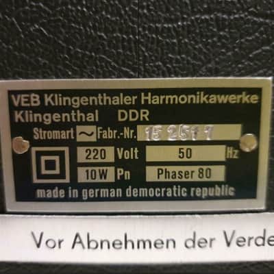 Vermona Phaser 80 - GDR 1980 - Black Silver image 5