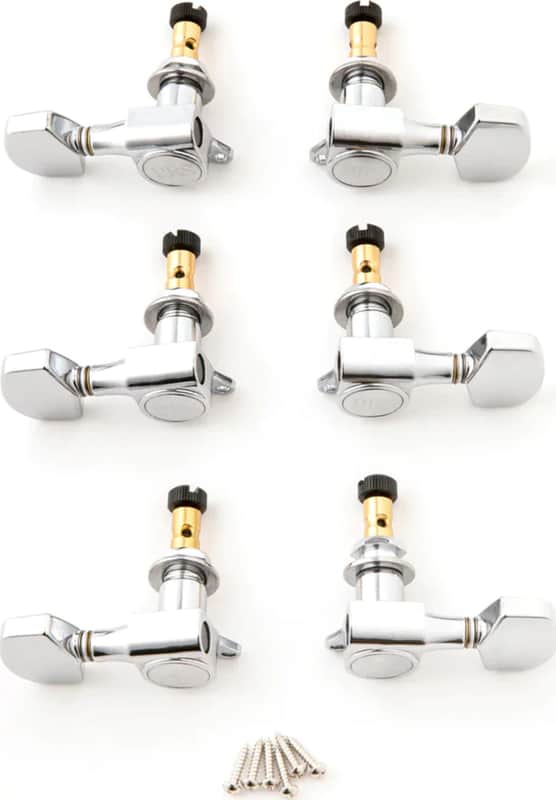 PRS SE Electric Guitar Locking Tuners, Chrome, 6-Pack image 1