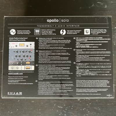 MINT Universal Audio Apollo Solo Thunderbolt 3 Audio Interface 2020 - Present - Silver image 2