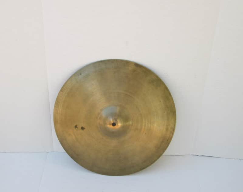 Avedis Zildjian Cymbal “Factory Second “ " S Stamp” 14” 1950’s? Hi Hat Bottom? 1258 Grams “Good” image 1